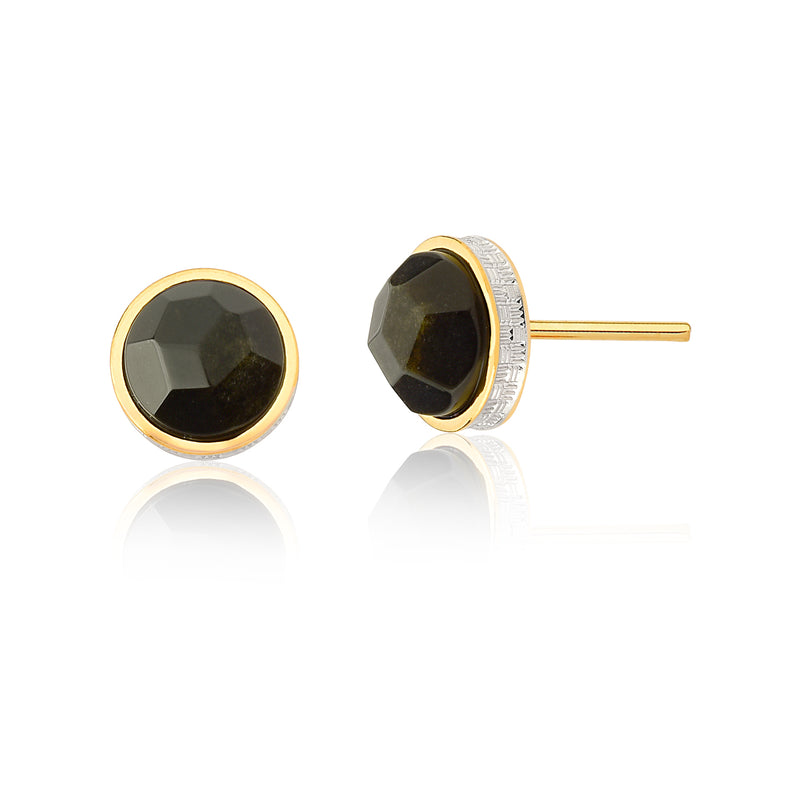 GOLDEN OBSIDIAN KATE EARRING