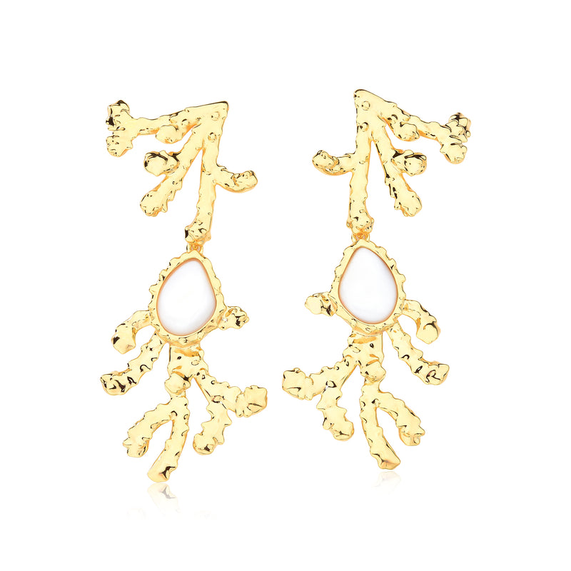 NACRE BIG SEA EARRING