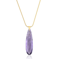 AMETHYST NECKLACE BIG NAVETE